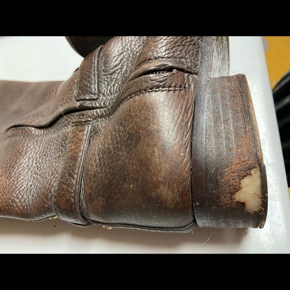 TORY BURCH Marlen Pebbled Leather Riding Boot - Picture 6 of 10